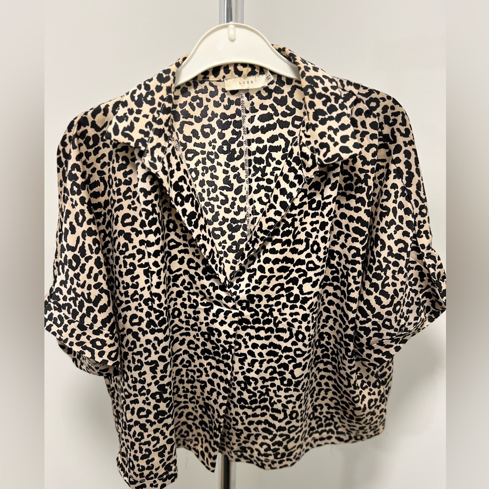 LUSH Leopard Print Top